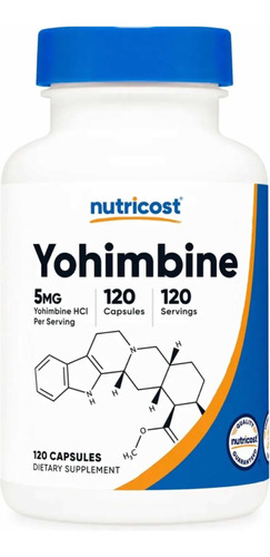 Nutricost Yohimbine, 5 Mg, 120 Cáps Lipolisis/rendimiento