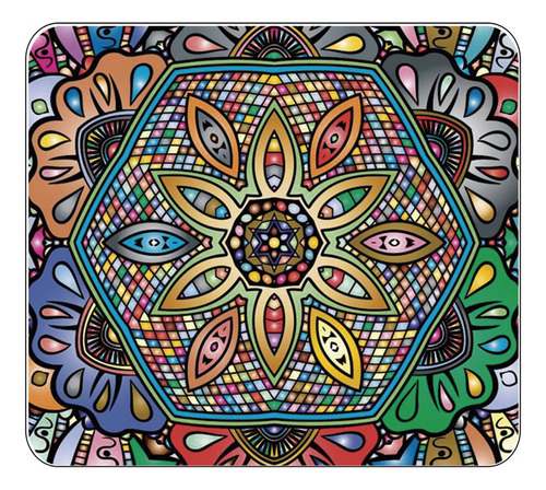 Mouse Pad Diseño Mandalas Flores Colores Pintura Regalo 695
