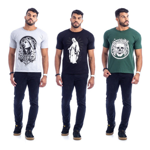 10 Camisas Camisetas Masculinas Baratas Atacado Diversas