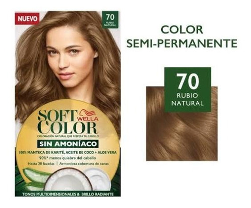 Tinte Soft Color Wella Sin Amoniaco Tono 70