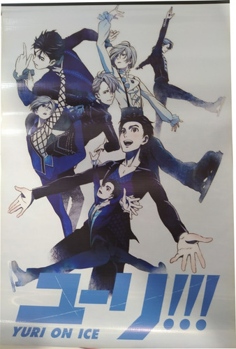 Lona Poster Decorativo Yuri On Ice Victor Yuuri Anime