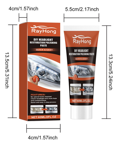 Faros Delanteros Para Automóviles Renovate Cracking Fluid He
