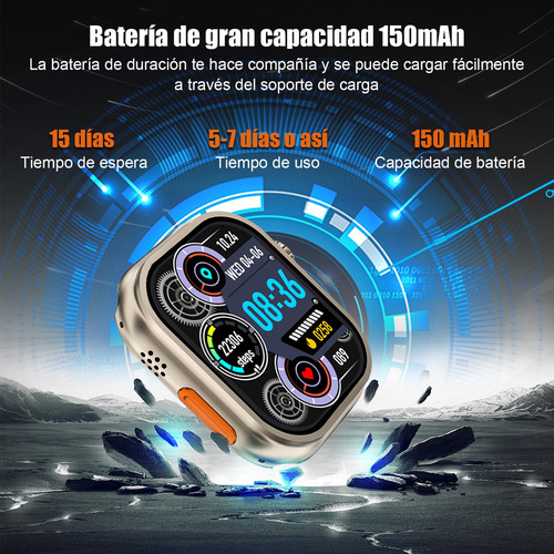 . Reloj Inteligente Smartwatch Bluetooth Con Impermeable