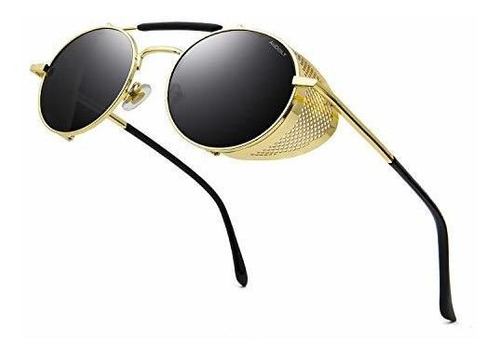 Gafas De Sol Redondas Estilo Steampunk Para Hombres Y Mujere