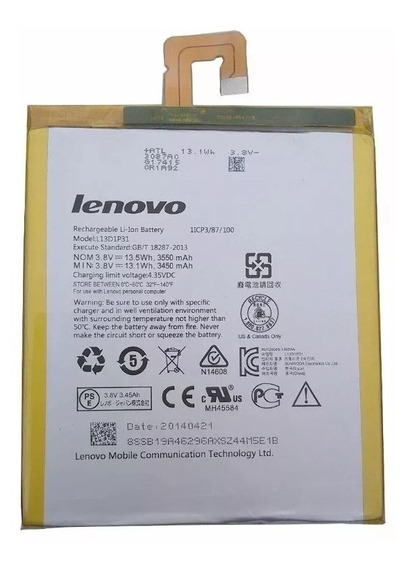 Bateria Tablet Lenovo S5000 Mod: L13d1p31 - Original | MercadoLivre