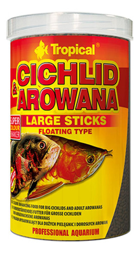 Ração Tropícal Cichlid Arowana Large Sticks  75g