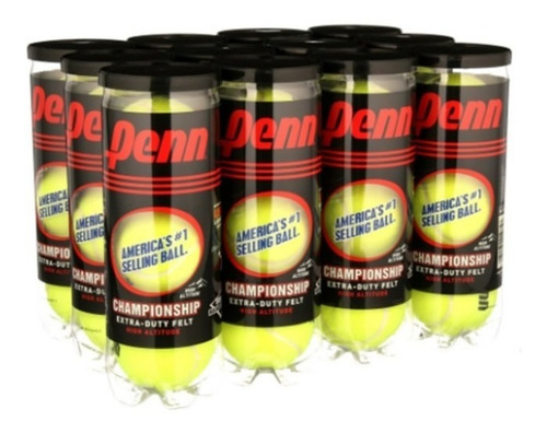 Pelotas De Tenis Penn Championship Alta Presion 36 Pack