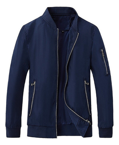 Chamarra Bomber Para Hombre Abrigo Deportivo Casual