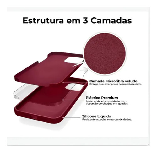 Capa Compatível Para iPhone 13 Silicone Case