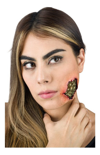 Aplicación Látex Reptiliano Para Disfraz Halloween Terror