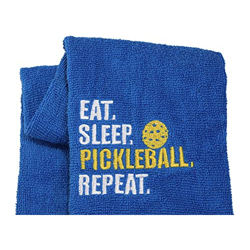 Toallas De Algodón Diseño Eat Sleep Pickleball Repeat...