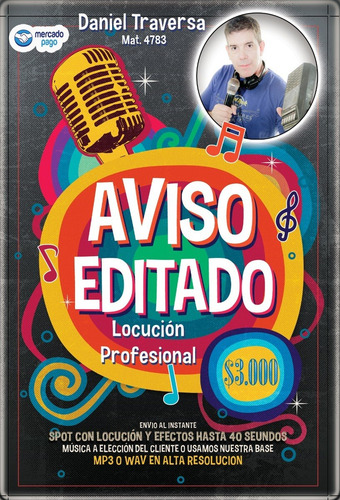 Locutor | Spot Radio Tv H 40 Con Música Efectos| Envío Ya