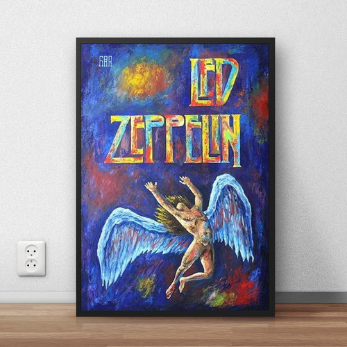 Coleção Led Zeppelin Quadros Decorativos Moldura Premium 