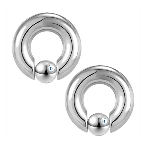 2 Bcr Piercing Grueso Barbell 8 A 10mm Acero Quirúrgico