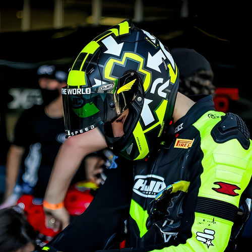 Casco tricompuesto HJC RPHA 11 Pro Iannone Moto Gp Pinlock, color negro, diseño de réplica, casco Iannone Moto GP, talla 58