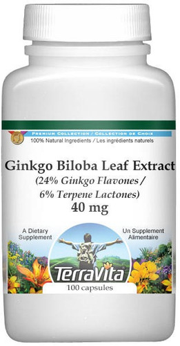 Extracto De Ginkgo Biloba 40 Mg X 3 Frascos Terravita 100