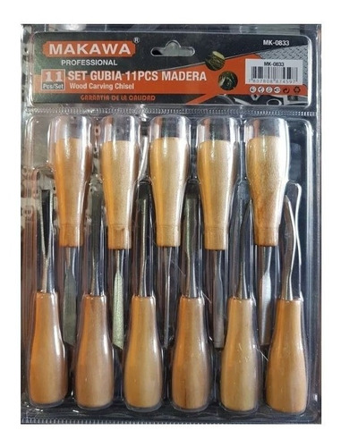 Set De 11 Gubias Para Madera 