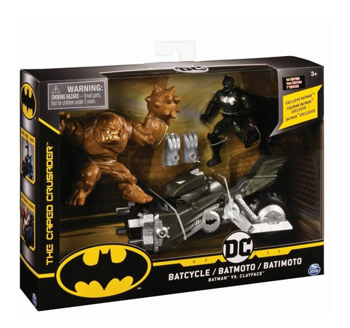 Batman Vehiculo Bati Moto Dc Con 2 Figuras Orig Ar1 67811