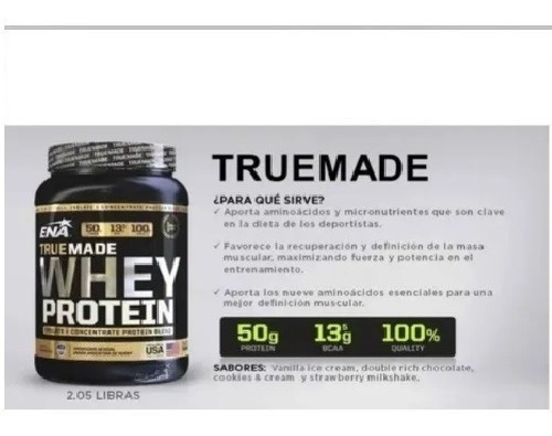 Imagen 3 de 6 de True Made Whey Protein 1.51 Lbs Chocolate Mundo Gym