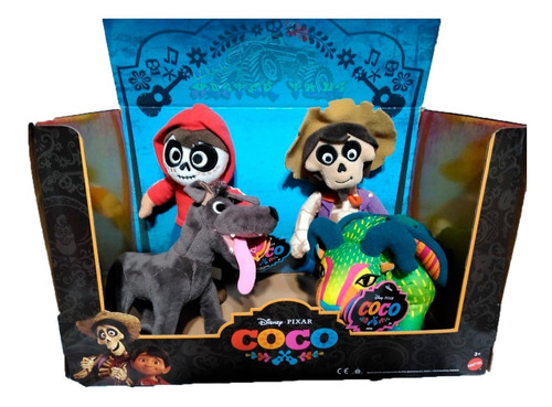 Peluche Coco Colección Completa Disney Pixar Original Pack 4