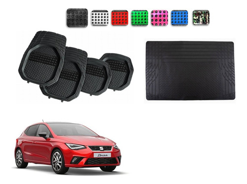 Tapetes 4pz Color 3d + Cajuela Seat Ibiza 2018 - 2021 2022