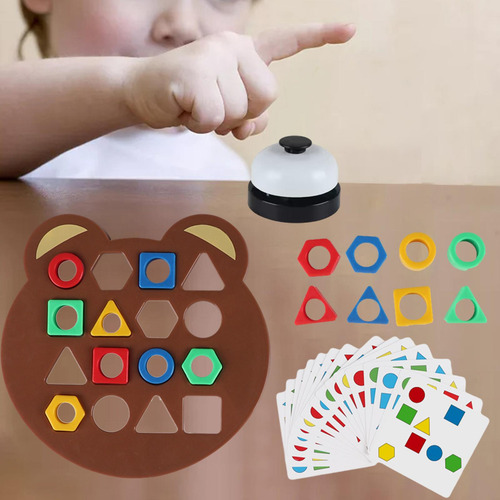 Juego De Mesa De Aprendizaje De Colores Juego De Con Campana