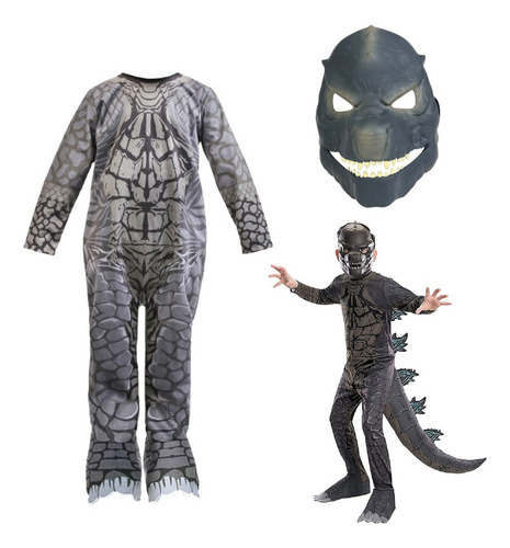 Kit De Disfraz De Máscara De Dinosaurio Godzilla De Halloween