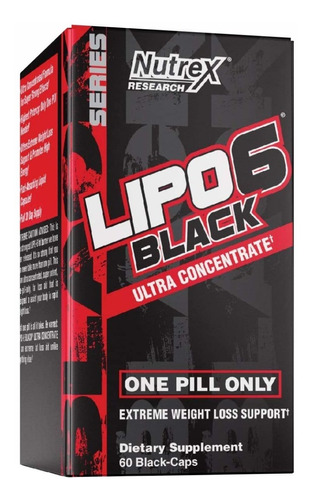  Lipo-6 Ultra Black Quemador De Grasa 60caps Usa Import