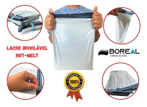 Envelope Segurança Branco Coex 19x25 100un Correios Sedex