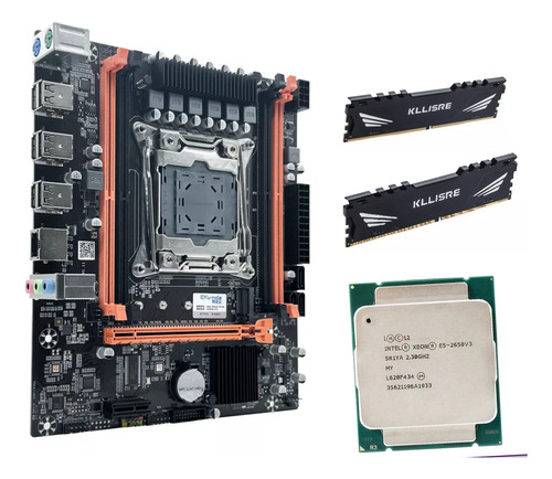 Placa Mãe Ddr4 X99 Socket 2011-3 + Xeon E5-2650 V3/ 16gb Mem