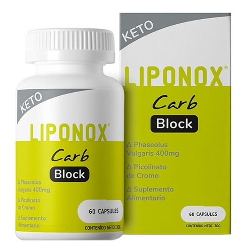 Imagen 1 de 2 de Bloqueador De Carbohidratos Liponox Carb Block Envio Gratis