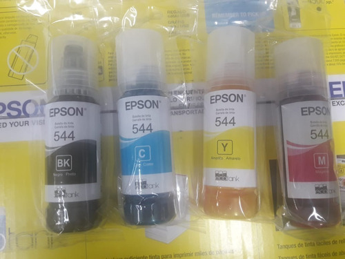 Imagen 4 de 4 de Tinta Epson 544 X 4 U Original L1110 L1210 L3110 L3210 L3150