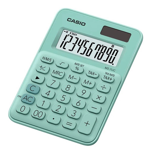 Calculadora Casio De Mesa Ms7ucgn 10 Dígitos