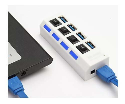 Hub 4 Puertos Usb 3.0 Con Interruptores  Switch  000021