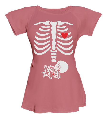 Blusa Para Embarazo Ranglan - Esqueleto Rx Abraza Su Osito