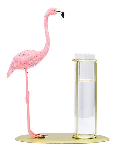 Flamingo Hydroponics Maceta Vas Florero De Cristal Moderno