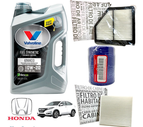 Kit Service 3 Filtros + Aceite 0w20 Gen Dexos Honda Hrv 1.8