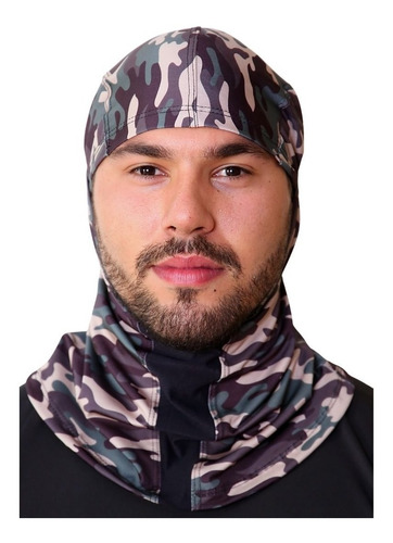 Imagem 5 de 9 de Touca Ninja Mascara Balaclava Camuflada Uv50+ Outdoor Sports
