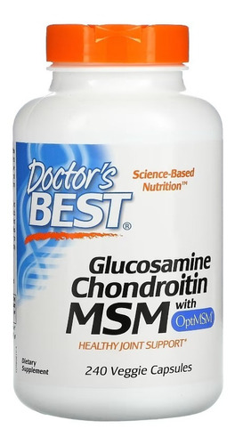 Glucosamina Condroitina Msm Con Optimsm, 240 Caps. Vegetales