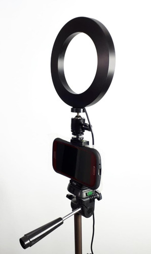 Imagen 3 de 3 de Aro De Luz + Tripode Para Camara O Celular 50 PuLG