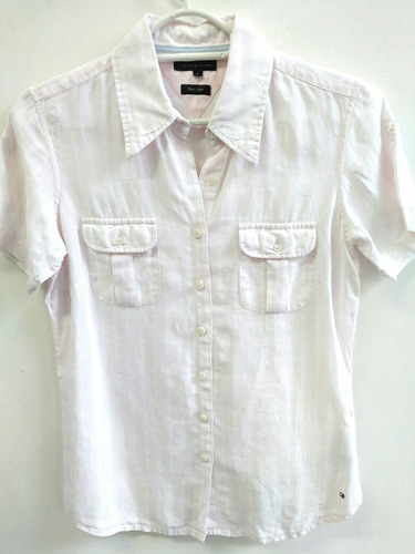 Camisa Tommy Hilfiger Símil Lino Talle S