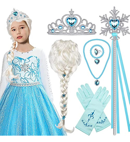 Tacobear Peluca Elsa Frozen Elsa Trenzada Con