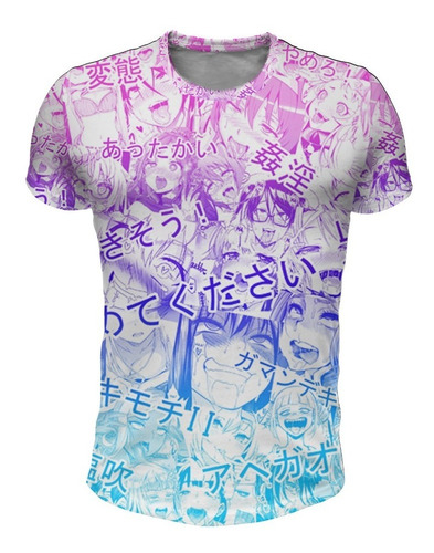 Remera Ahegao Mod 3 (full Print)