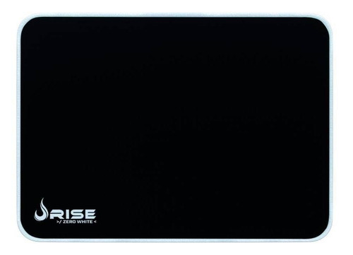 Mouse Pad gamer Rise Mode Gaming Zero de fibra g 290mm x 420mm x 3mm preto/branco