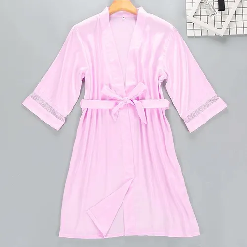 Nuevo Pijama De Seda Satinada Para Mujer, Bata, Ropa Interio