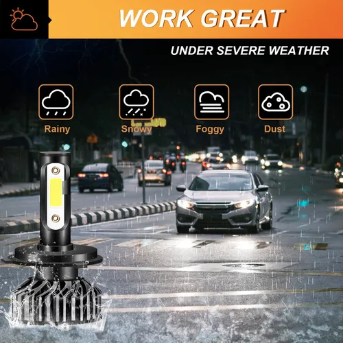 9003 / H4 Faro Led Luz Baja Alta 6000k Luz Blanca