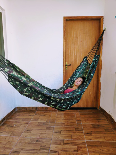 Rede De Dormir Camuflada Exercito Quartel Selva Garimpeira
