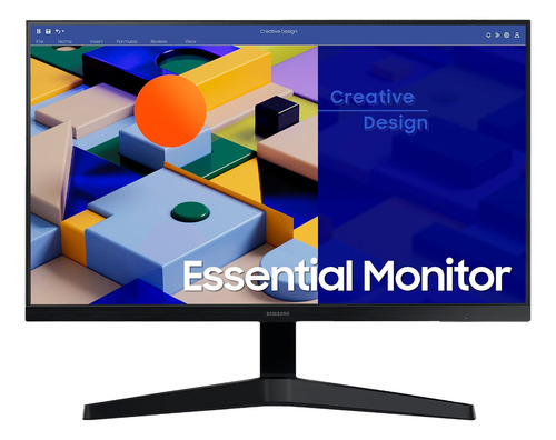 Monitor Plano Samsung 24 Fhd Led Ips 75hz 5ms Hdmi Freesync