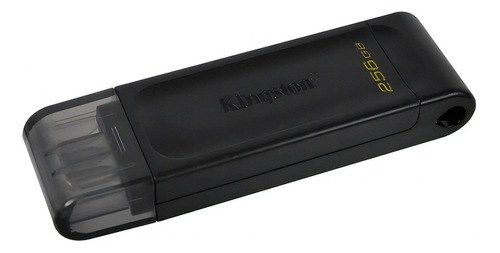 Unidade flash USB Kingston 256gb Gen 1 Data Traveler Dt70 Solid Black