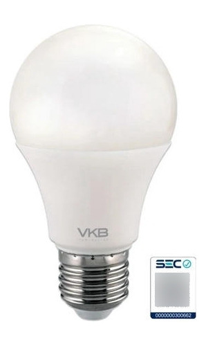 Ampolleta Led Luz Fria 9w 6500k E27 Vkb